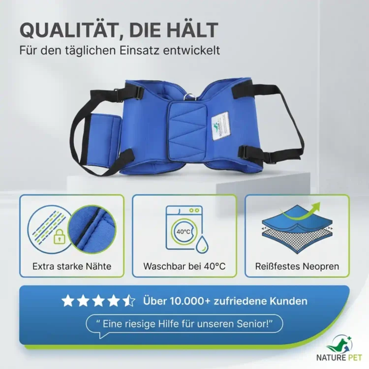 Hunde Tragehilfe hinten 31 Nature Pet Tragehilfe hinten für Hunde