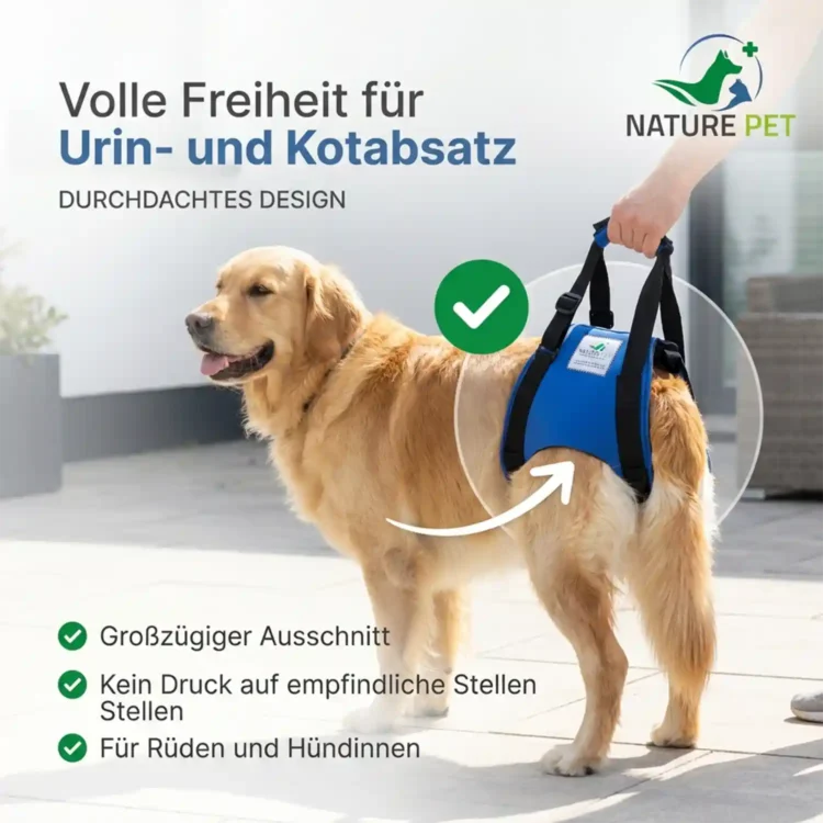 Hunde Tragehilfe hinten 33 Nature Pet Tragehilfe hinten für Hunde