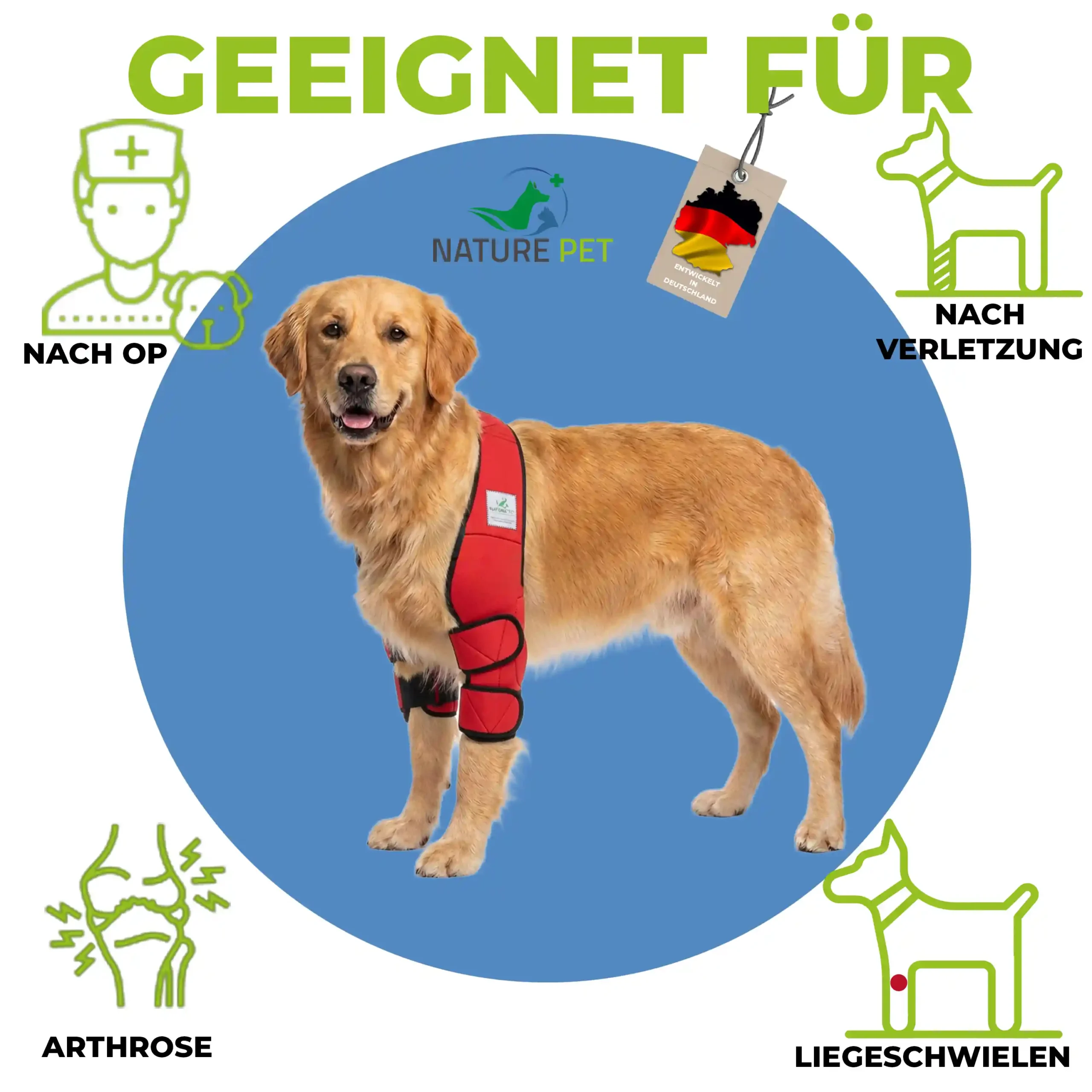 Liegeschwielen- / Ellenbogen Bandage für Hunde 1 Ellenbogen_Bandage Hund