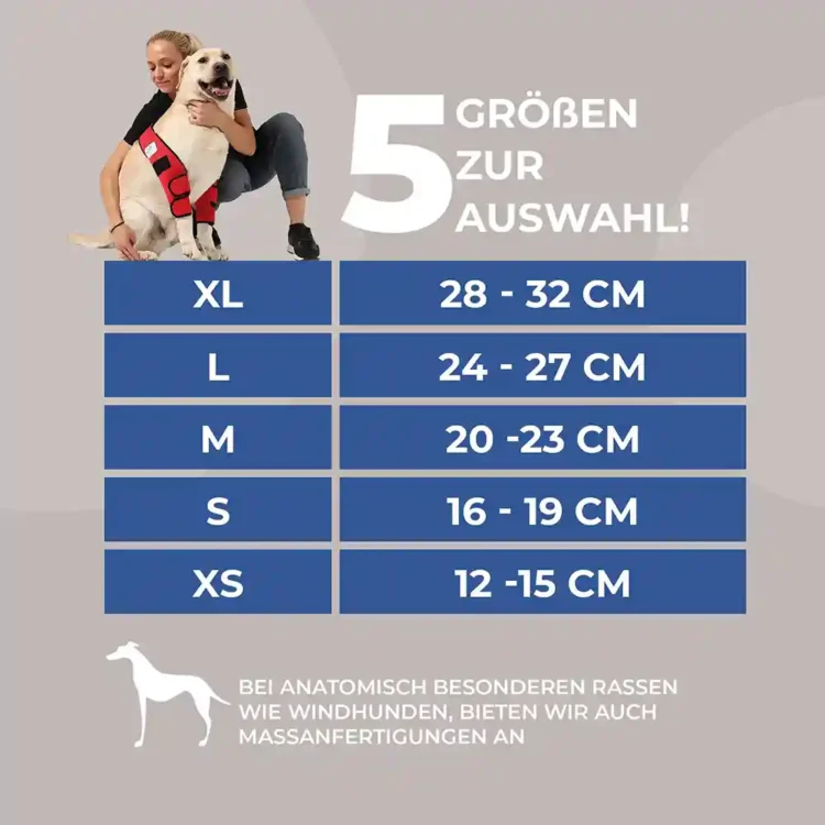 Liegeschwielen- / Ellenbogen Bandage für Hunde 25 Liegeschwielenbandage