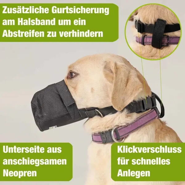 Giftköderschutz für Hunde aus weichem Netzmaterial