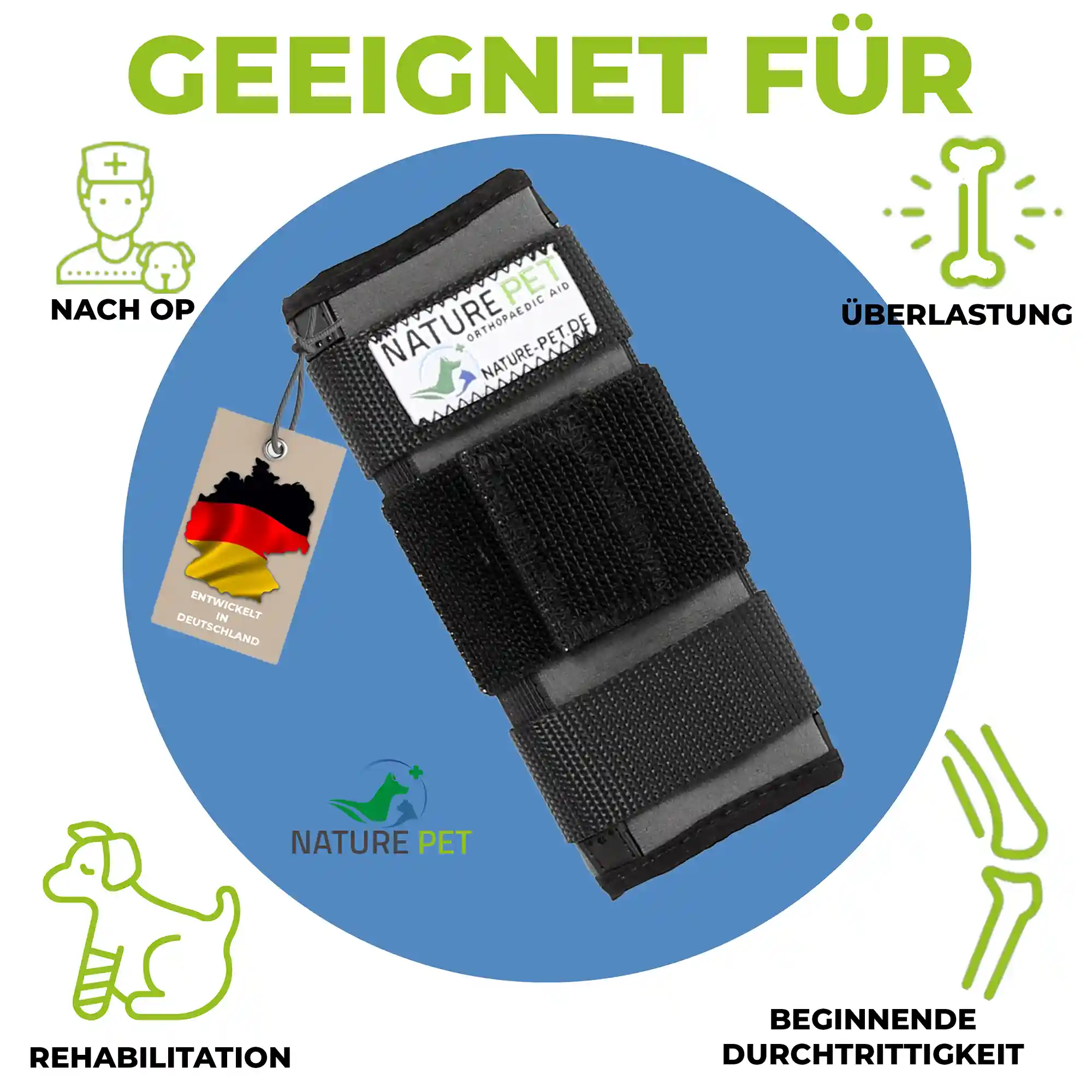 Nature Pet Medium Handgelenk Bandage für Hunde 1 Nature Pet Medium Bandage