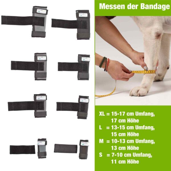 Nature Pet Medium Vorderlauf Bandage für Hunde Messen