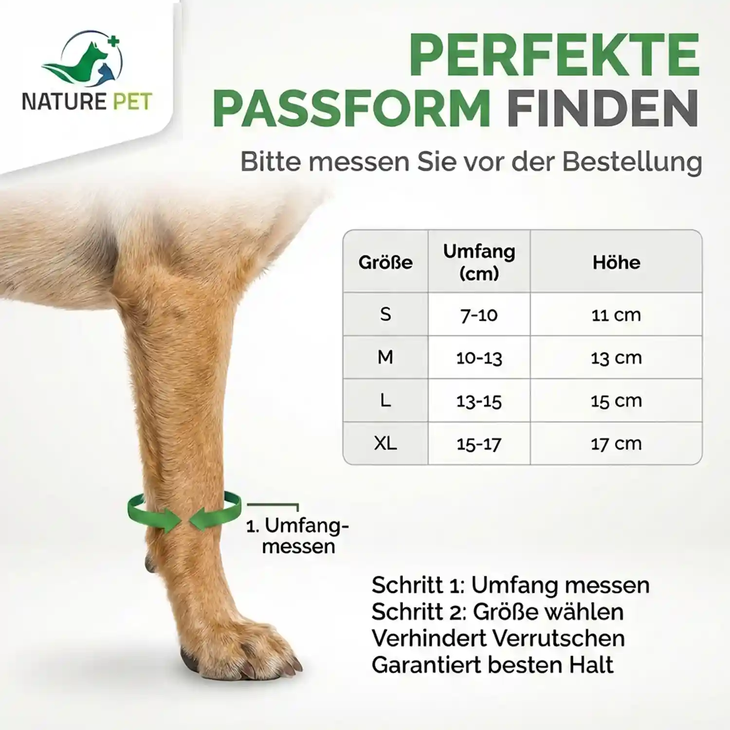 Premium Bandage Vorderlauf Hund