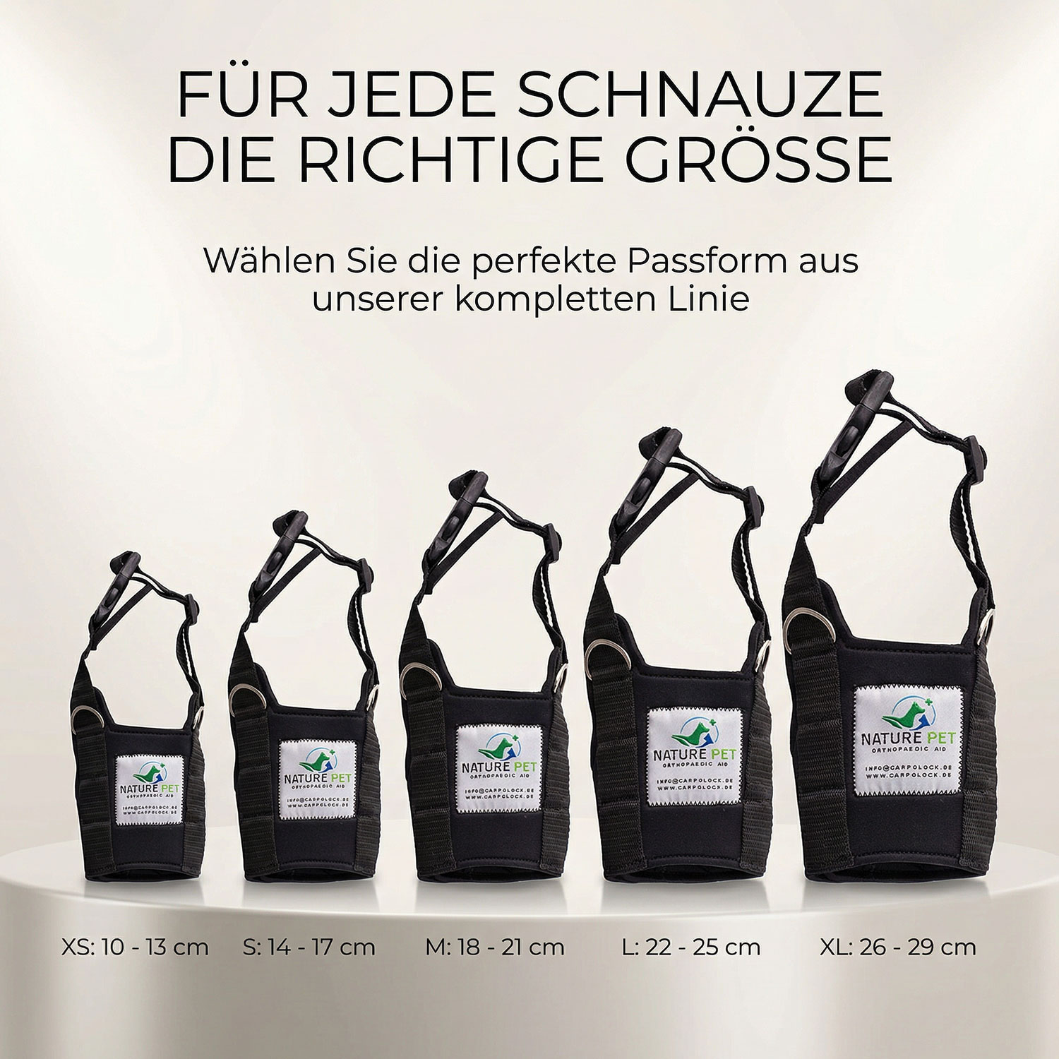 Softmaulkorb-Größen