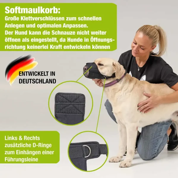 Nie wieder Stress dank Nature pet Softmaulkorb für hunde