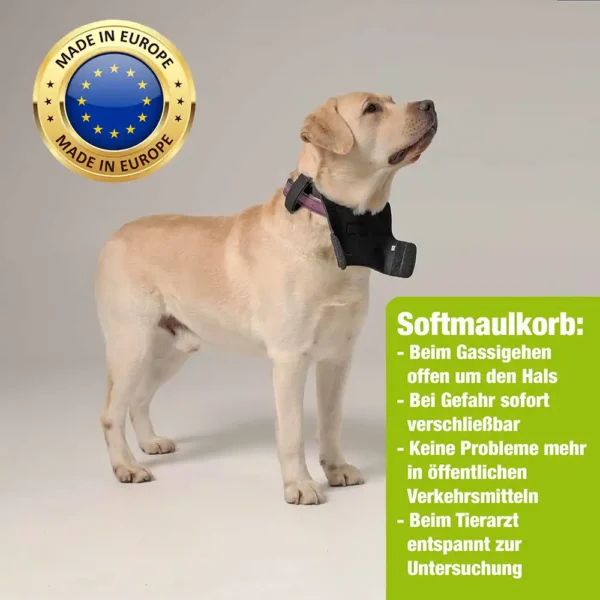 Entspannt beim tierarzt oder im Bus mit Pfaff Nature Pet Softmaulkorb