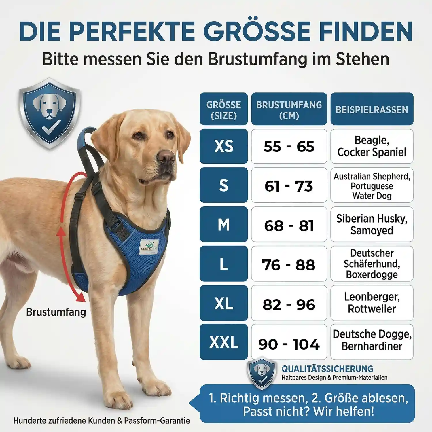 Tragehilfe vorne Messen