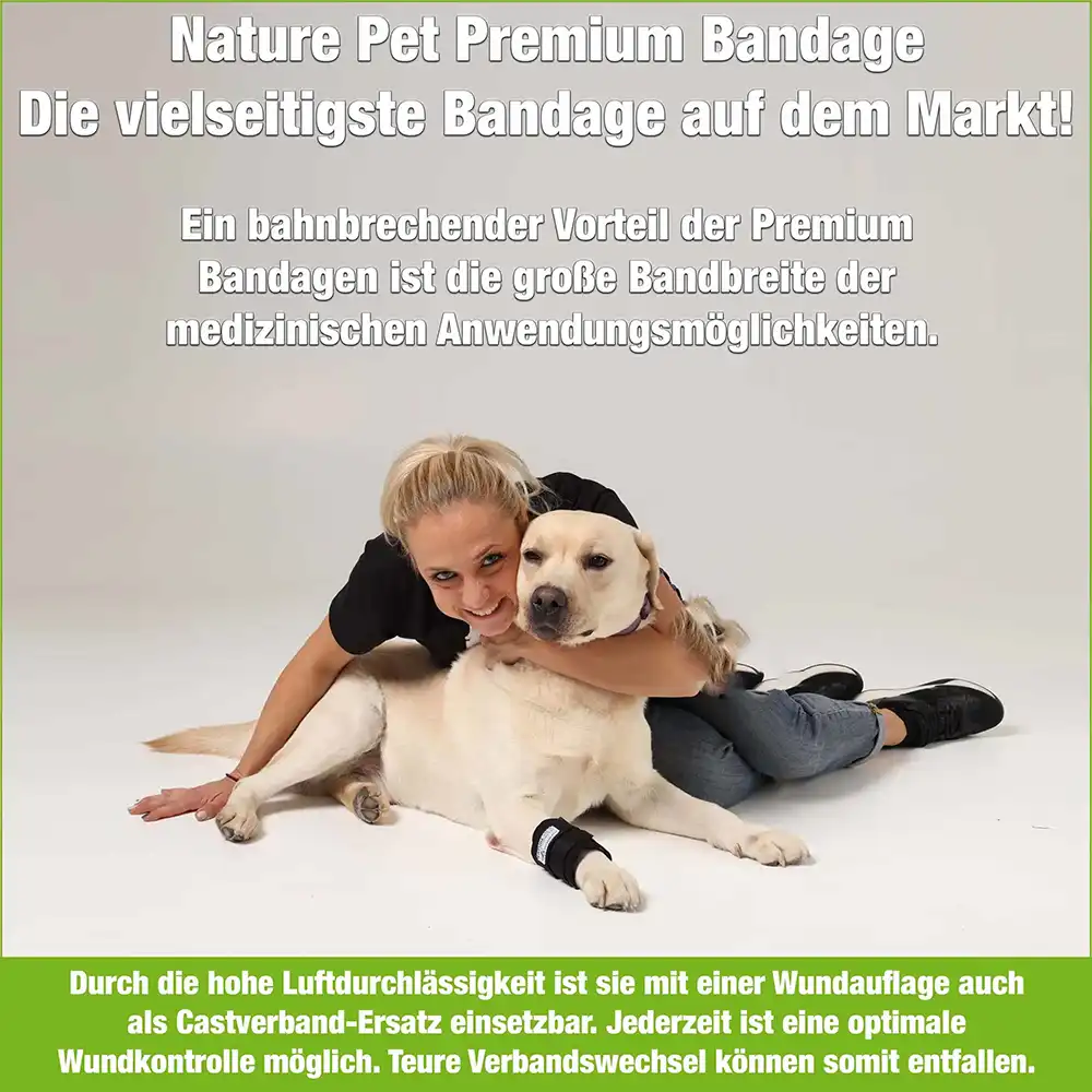 premium-Hunde-bandage-6 Nature Pet Premium Karpal Bandage für Hunde Vorteile