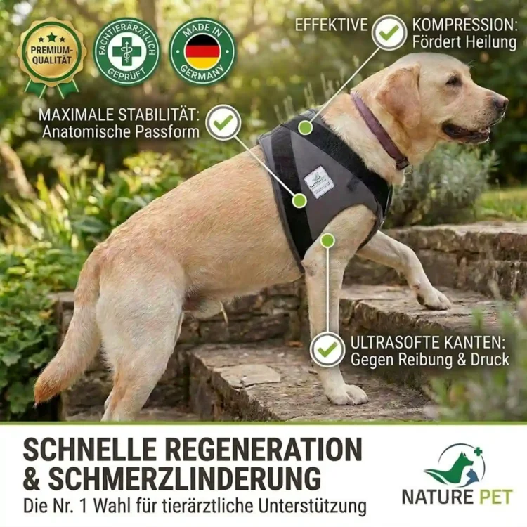 Schulterkompressions Bandage für Hunde von Nature Pet