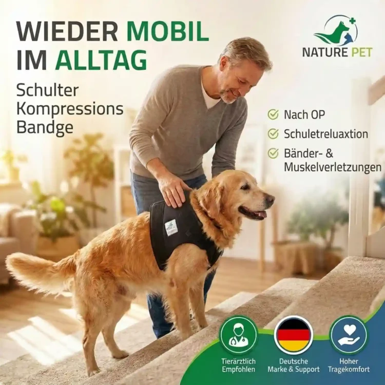 Schulterkompressions Bandage für Hunde von Nature Pet