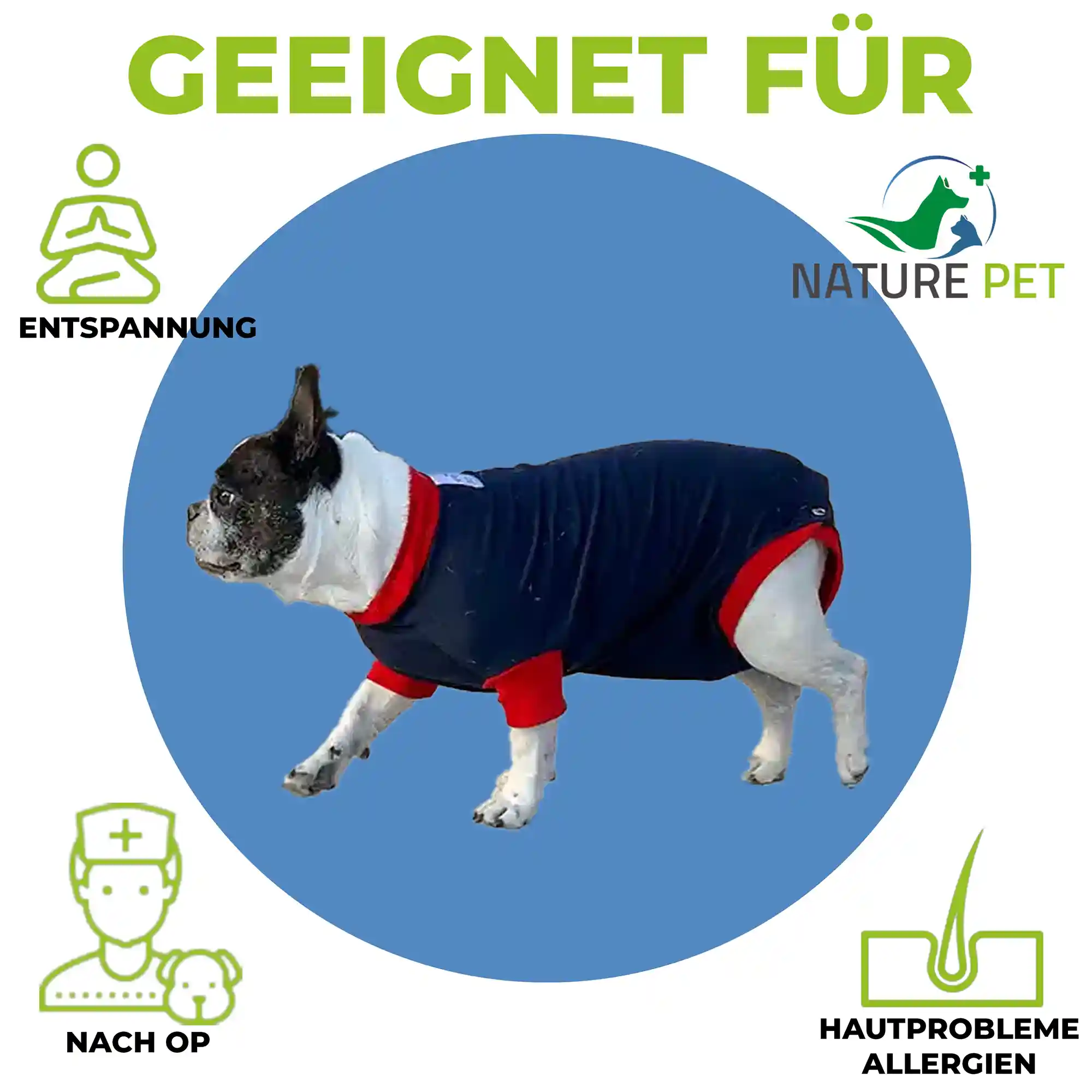Hunde OP Body 1 OP Body Entspannun gsshirt für Hunde