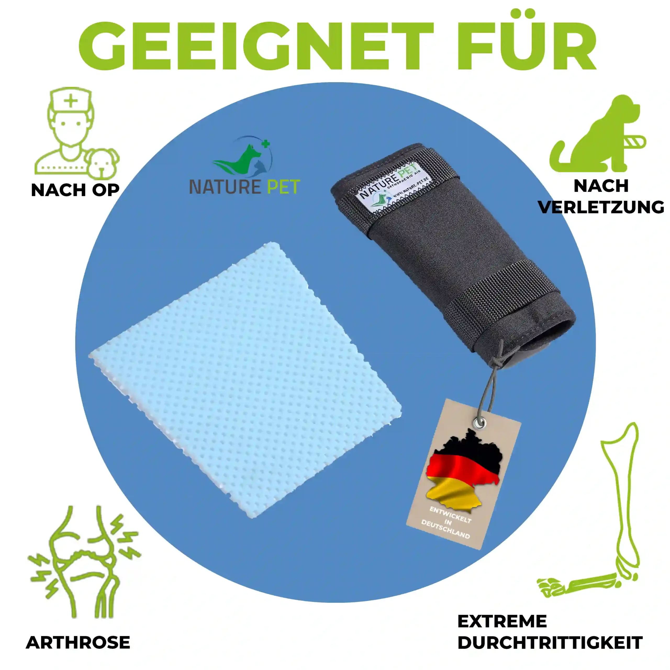 Durchtrittigkeit Bandage für Hunde 1 Turbocast Bandage für Hunde