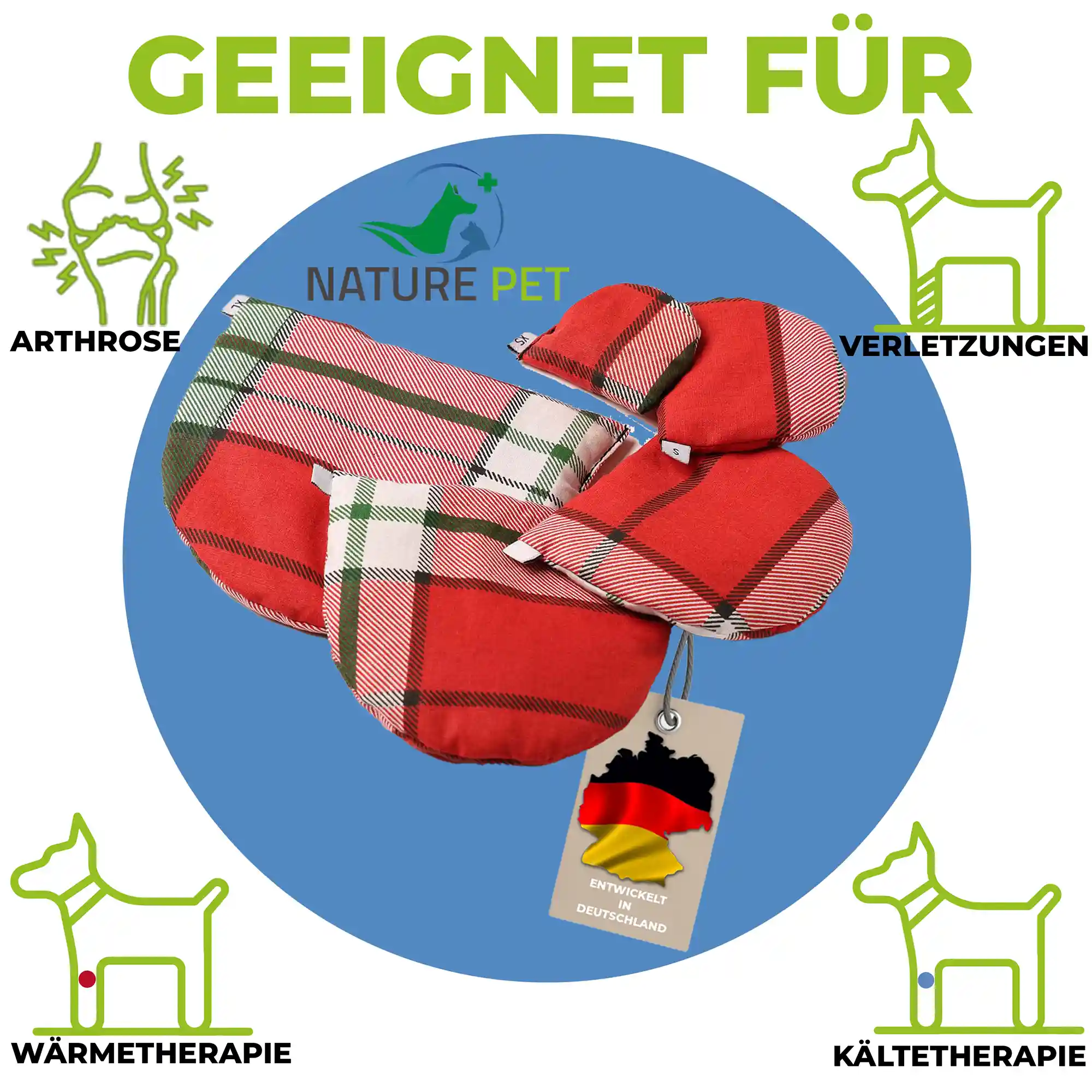 Traubenkernkissen zur Wärme- & Kältebehandlung