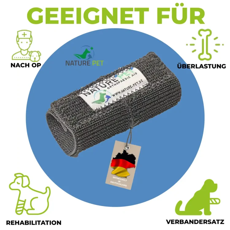 Elastische Vorderlauf Bandage für kleine Hunde