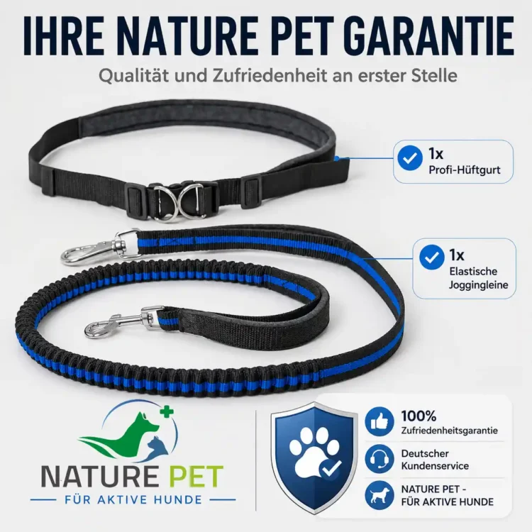 Flexible Joggingleine für Hunde 33 Hunde Freihand Joggingleine