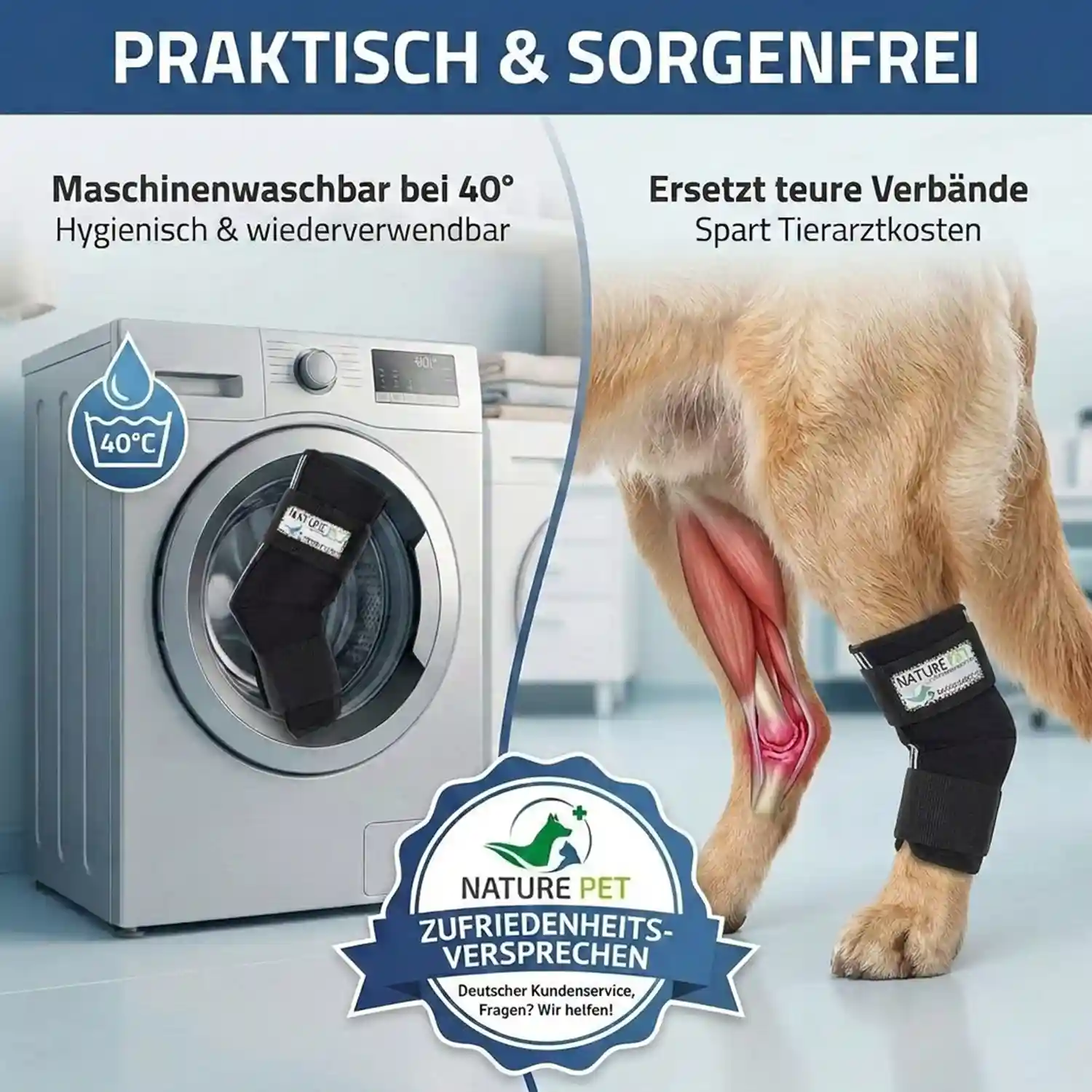 Sprunggelenk Stabilisierungsbandage für Hunde von Nature Pet